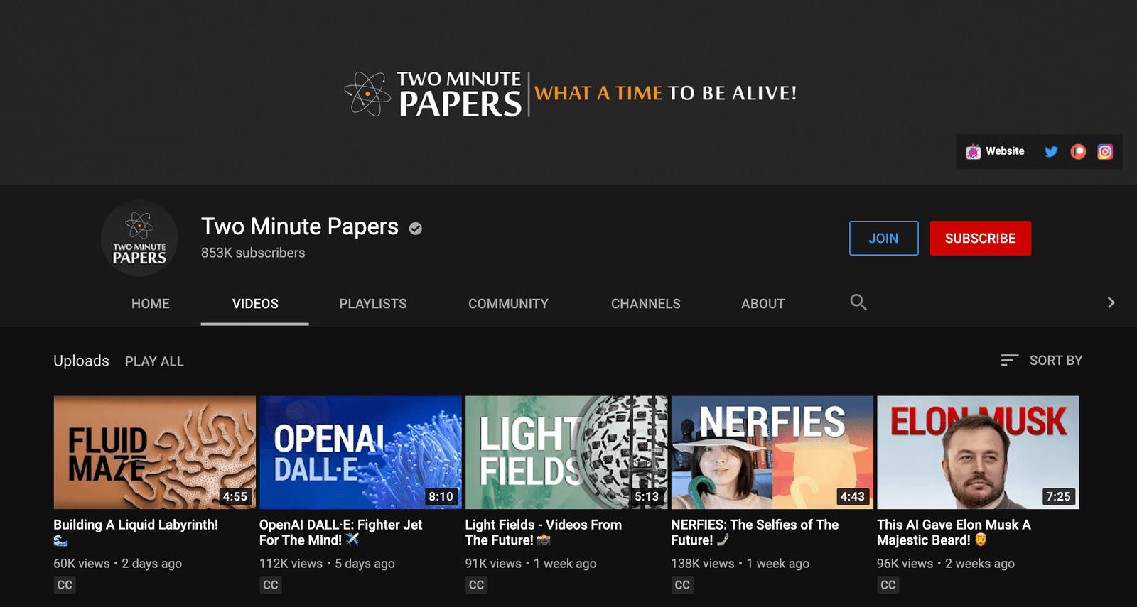 Two Minute Papers YouTube Channel About Artificial Intelligence