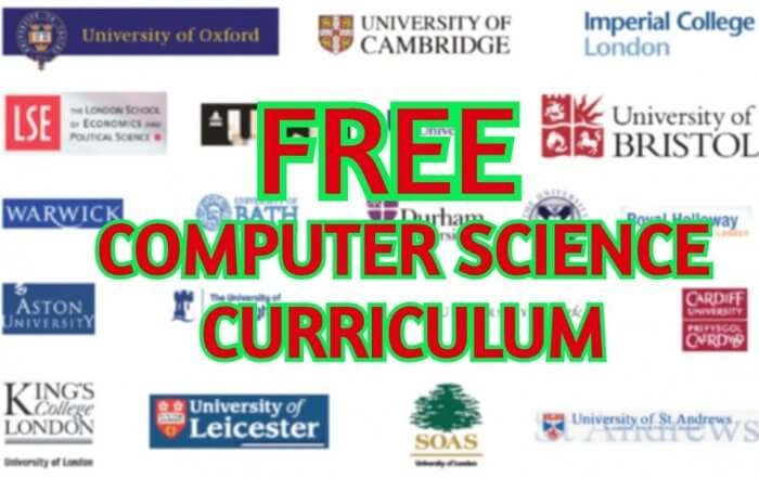 FREE Computer Science Curriculum From The Best Universities and Companies In The World