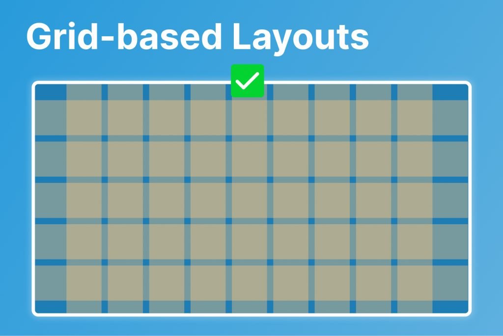 Grid-based Layouts Example for 20 UI/UX Design Secrets